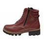 Ghete dama imblanite din piele naturala cu doua femoare Bordeaux GKR21VIS